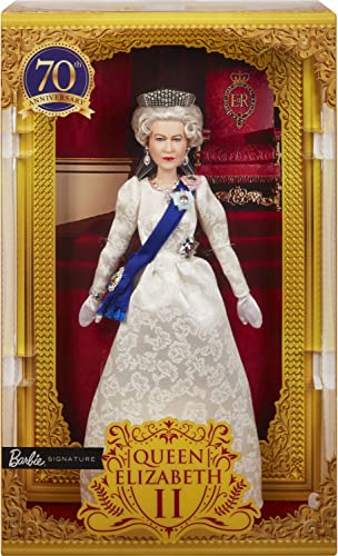 Barbie Queen Elizabeth II Edición Platino con base y accesorios miniatura 6
