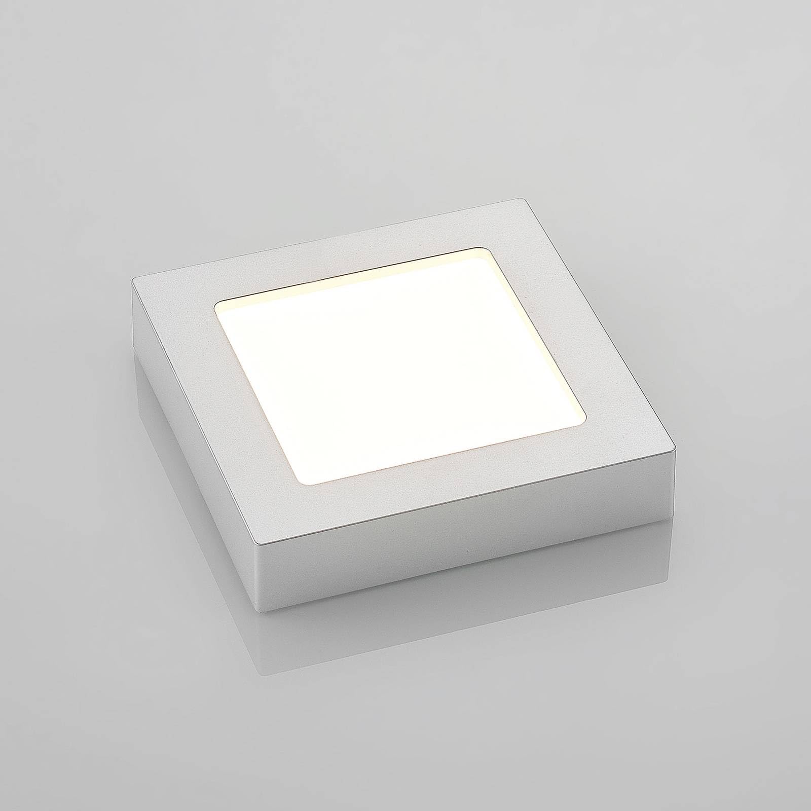LED Lámpara de techo Alette (Moderno) en Gris hecho Aluminio e.o. para Cuarto baño (1 llama, lámpara, plafón