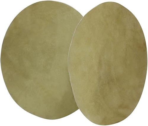 Milisten 2 piezas de repuesto natural Djembe Skins Sound Cm Instrumento Head Drum de uso africano para accesorios cómodos y duraderos, reemplazos