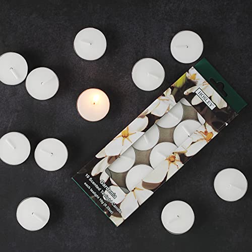Hosley 120Pk Premium Highly Scented Gardenia Tea Light Candles.. Ideal For Wedding Church Vigil Emergency Lanterns Spa Aromatherapy Party Reiki Candle Garden. W5 #TOP2