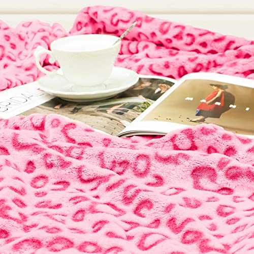Warm Blanket Pink Soft Fleece Blankets Throw Blankets For Bed #TOP2