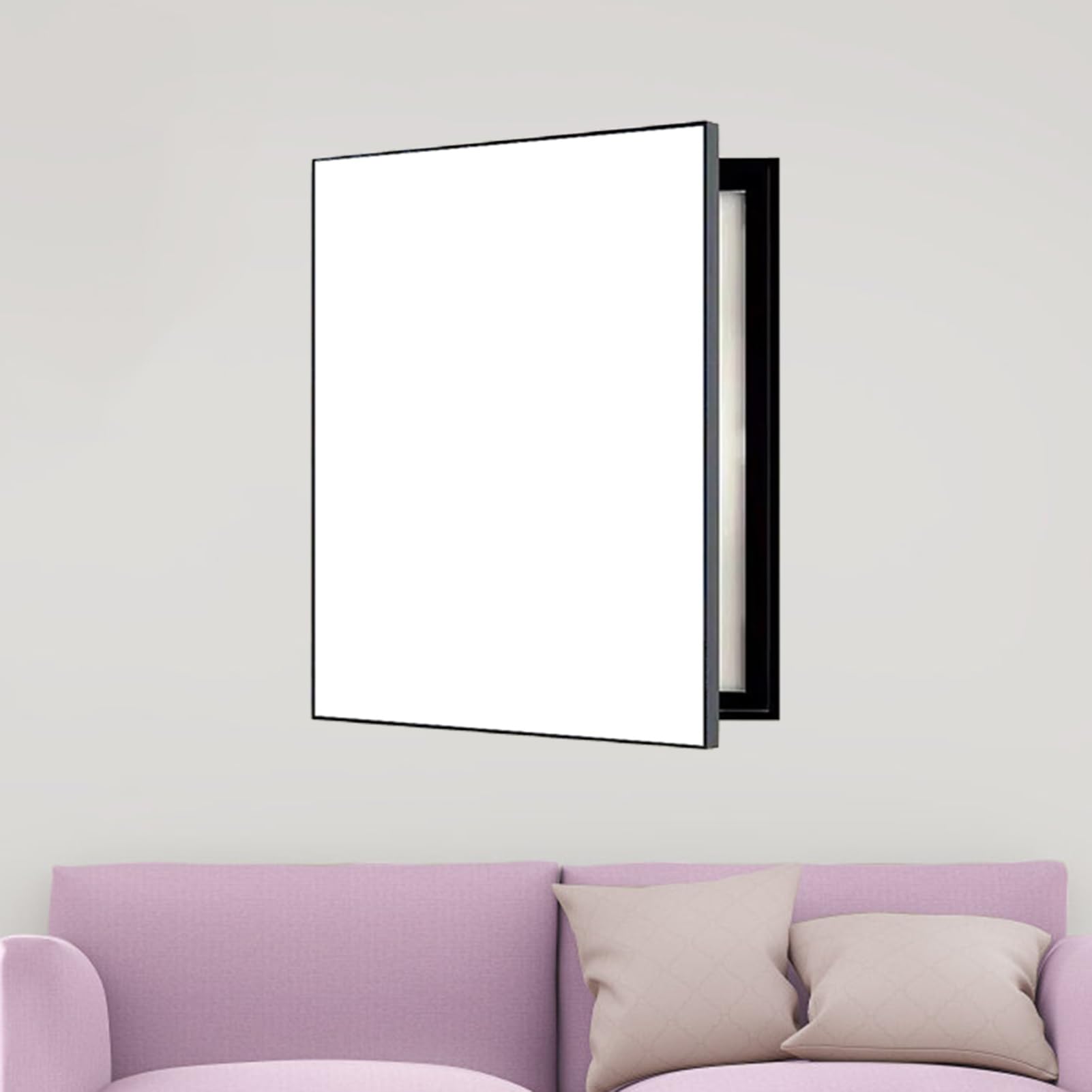 Copri Quadro Elettrico Scatola del Contatore Elettrico con Schermo Bianco Decorativa, Coperchio Della Scatola Dell'interruttore Verticale per Nascondere la Scatola dei Fusibili, Coperchio del Pannello