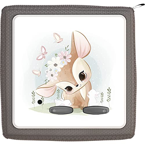 Coverlounge Film Suitable for The Toniebox, Deer Kits With Butterflies