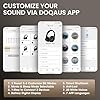 DOQAUS Bluetooth Headphones Over Ear, 9 EQ Modes, 90H Playtime Wireless Headphones with Deep Bass, Foldable Headphone with APP Control, Mic, Wired Mode for Travel Home Office Cell Phone PC, Black #3