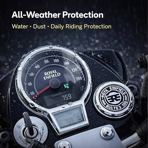 Image of MIKANIX Speedometer & RPM Meter Glass Protector | Scratch & Impact Resistant | Ultra Clear Transparent Monsoon Cap | Cover For RE Classic Reborn 350