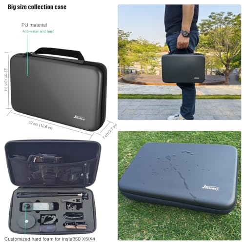 Image of Accessories Kit for Insta360 X5 / X4 Camera Mount Bundle with Magnetic Mount Carrying Case, Selfie Stick, Tripod, Chest Strap,Bike Clamp,Screen Protector Non-Slip Mounts for Insta 360 X5 / X4 60I