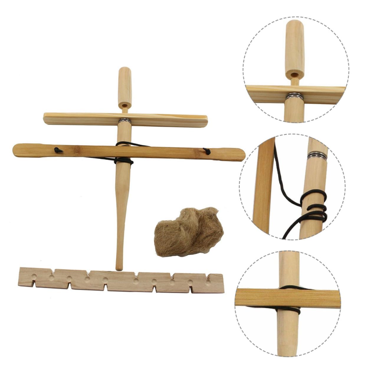 VANZACK 4ensembles Extérieur Kit De Démarrage De Feu Bois Naturel pour Camping Perceuse à Friction Équipement De Sécurité Plein Air pour Situations Urgence Et Activités De Plein Air