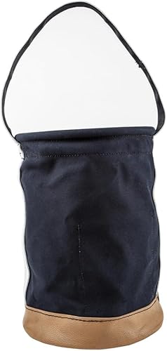 Miniatura 6 de Klein Tools Cubo de lona 5104FR, cubo de herramientas resistente al fuego hecho de lona n. 4, con parte inferior doble reforzada, carga nominal de