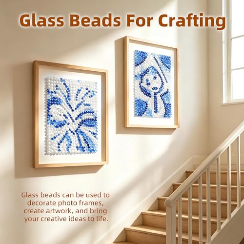 Cuentas de cristal planas blancas de 2.2 libras para rellenar jarrones y decoración 6