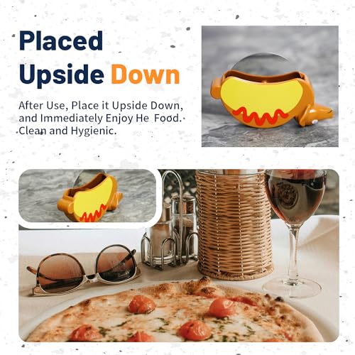Hotdog Dachshund Pizza Cutter Wheel By YOBRO- Pizza Cutter，Pizza Slicer Stainless Steel，Funny Kitchen Accessories,gift for Dog Lovers - Thumbnail 5