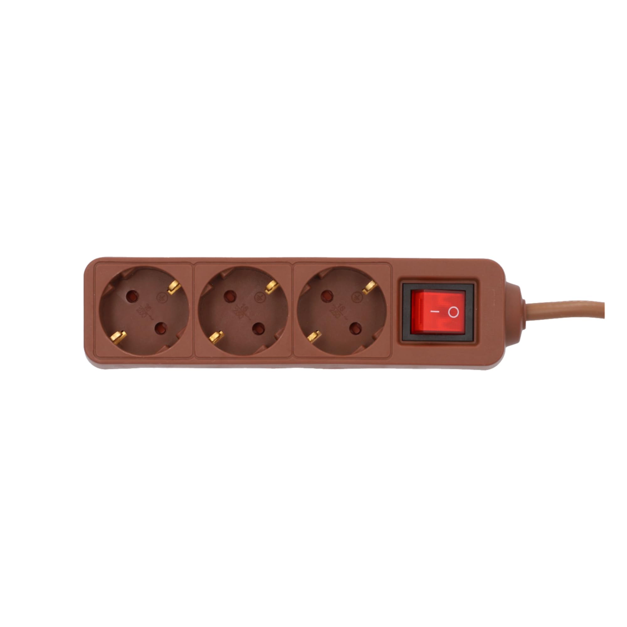 Unitec 472211 TSD 3 enchuf con Interruptor, 1,4 m, KiSi Titanio