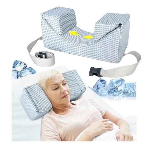 AOSSA Surgery Pillow for Sleeping Upright, Head & Neck Support Positioner for Post Eye, Facial, or Dental Surgery, Recovery Pillow for Back Sleep Training and Face Stability