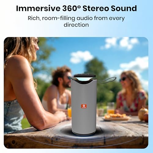 Image of MAKPOWER BEAT Box 10W Bluetooth Speaker - Wireless, Portable, Premium Bass, 4 Hours Playtime, Built-in Mic, TF /USB Support - Perfect for Outdoor, Home, Travel & Parties (Gray)