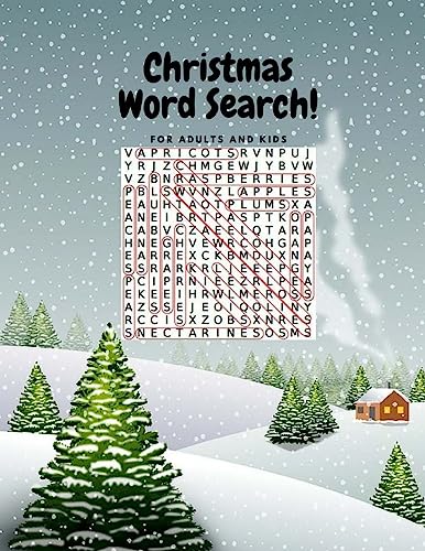 Christmas Word Search For Adults And Kids: Puzzles Word Game Word Find