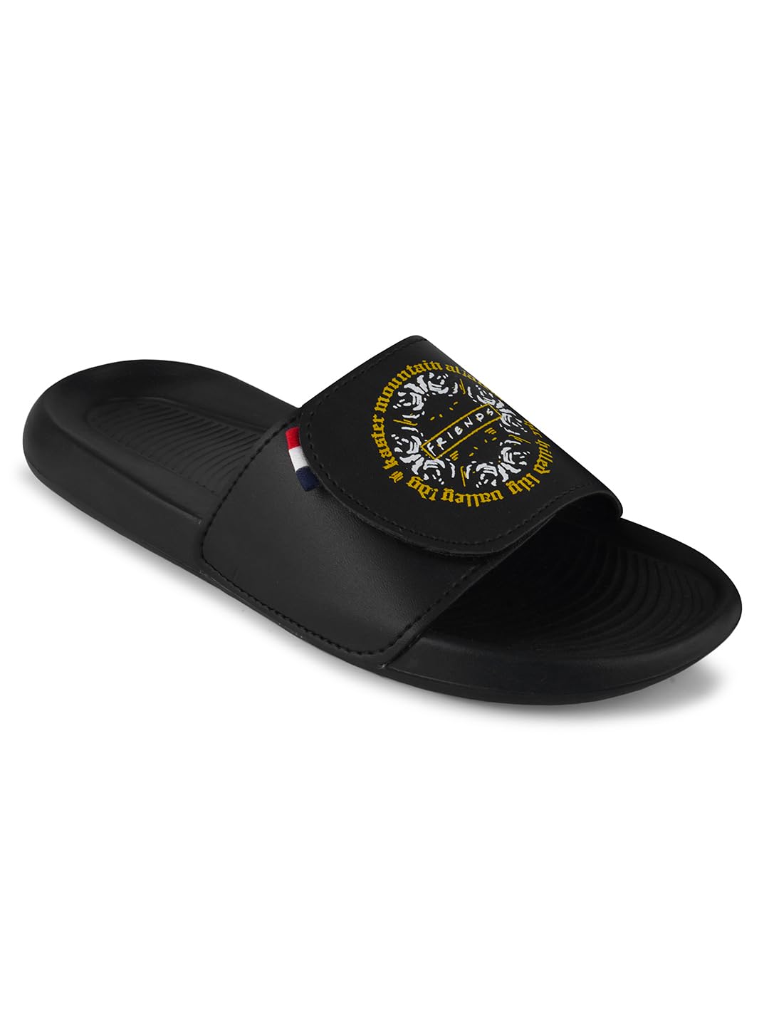 pery-pao Sliders Mens Black, Olive, White Stylish Printed Flip Flop & Slippers-picture-20