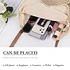 Jywmsc Femmes Grand Sac de Paille Sac de Plage D'été Sac à Main Souple Fourre-tout Sac E'épaule en Rotin pour Les Vacances #3