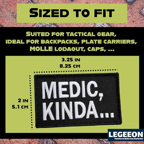Patch militaire Medic Kinda 2AFTER1 avec attache rapide résistante