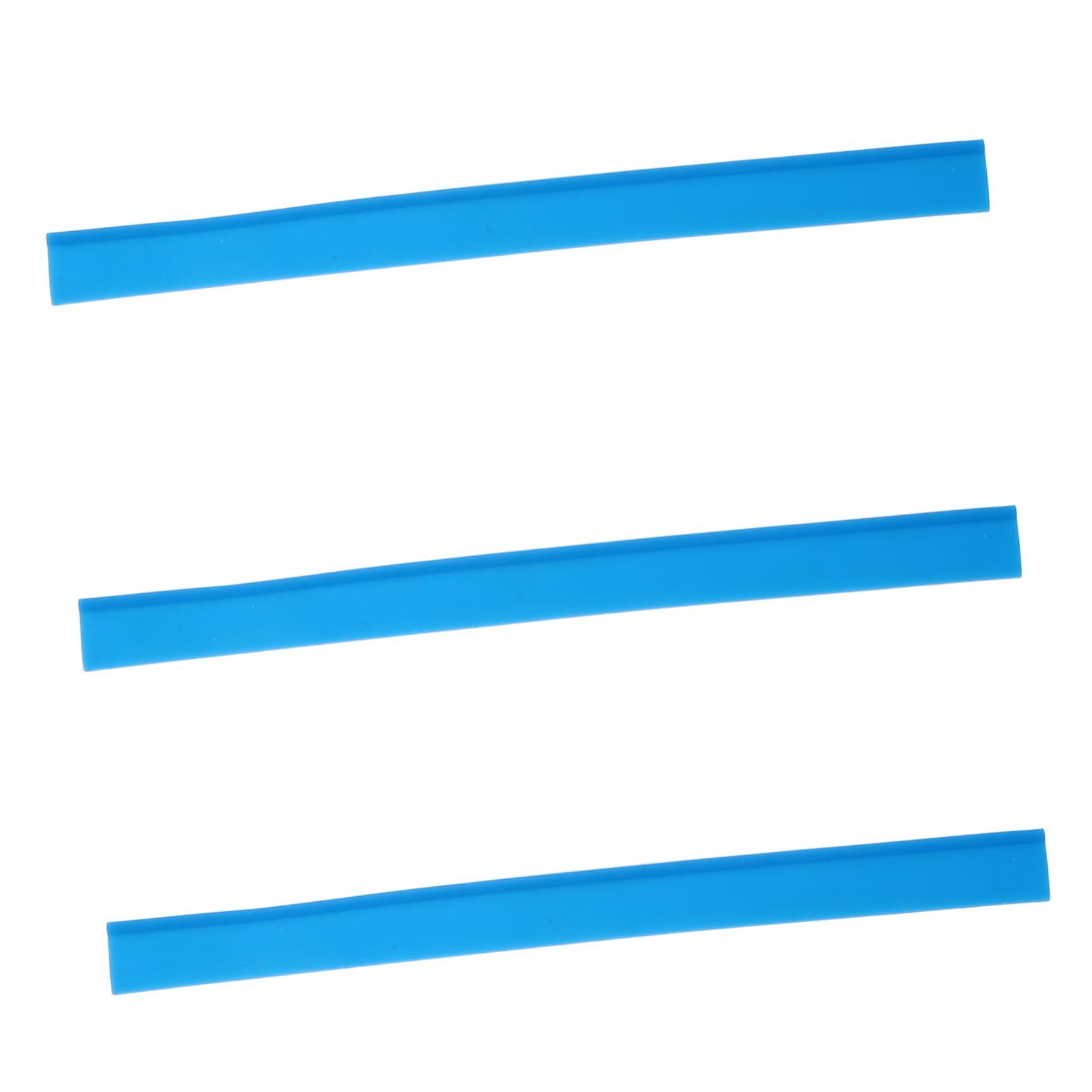 CONGARTENO 3pcs Flexible Squeegee Replacement Strips for Efficient Window Cleaning Compatible Shower Doors Car Windows and Bathroom Mirrors Blue Blades