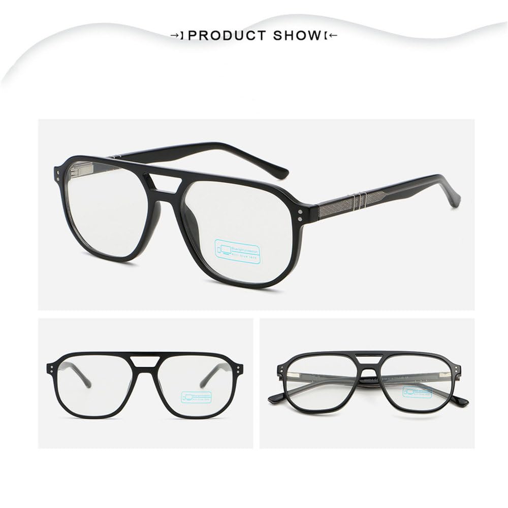 Lunettes unisexes à monture large et verres en polycarbonate, modèle 2026, adaptées au bureau, aux études et aux sorties quotidiennes.