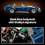 LEGO Icons Ensemble de Construction de la Voiture Shelby Cobra 427 S/C pour Adultes - Décoration de Chambre, Bureau ou Étagère pour Fans de Voitures de Sport, Âges 18+ - Idée Cadeau pour Anniversaires - 10357