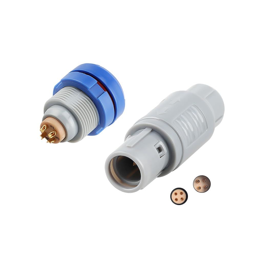 Connecteur médical REDEL 2P compatible 4 broches Push-Pull Uonecn CKB M04