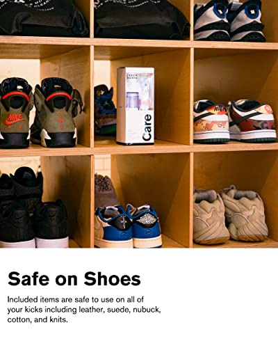 Jason Markk Care Kit, 7 Oz Ready-To-Use Foam Cleaner, 2 Oz Repel Spray, Premium Cleaning Brush, 3 Quick Wipes, For Leather, Suede, Nubuck, Cotton, And Knits, Effectively Cleans & Conditions Shoes #TOP6