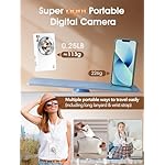 Digital Camera,Autofocus 4K Vlogging Camera for Photography with 32GB Card,48MP Portable Compact Point and Shoot Digital Camera for Teens Adult Beginner with 16X Zoom,Anti-Shake,2 Batteries(White) - Image 5