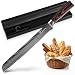 Produktbild KUOGAS Brotmesser mit Wellenschliff 26 cm aus hochwertigem rostfreiem Edelstahl, extra scharfe Messerklinge mit ergonomischem Pakkaholzgriff