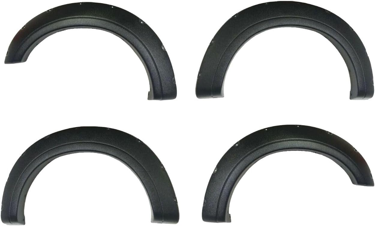 Trim and Bolt Fender Flares Compatible with Ford 17-21 F250 Super Duty King Ranch Textured