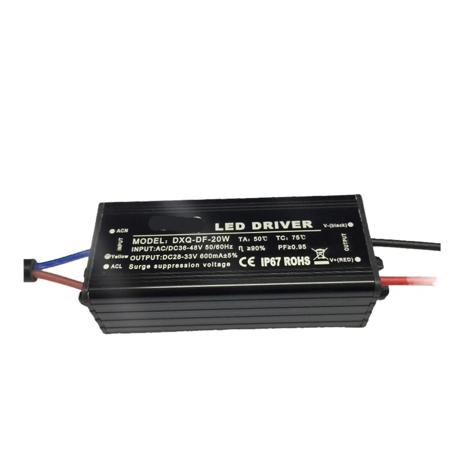 Alimentation LED 20W AC/DC 36V étanche pour lampe de pelouse