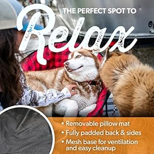 Kuma Outdoor Gear Lazy Bear Dog Bed with Carry Bag Ultimate Portable Luxury Outdoor Dog Bed for Camping Glamping Outdoor Adventures SierraBlack