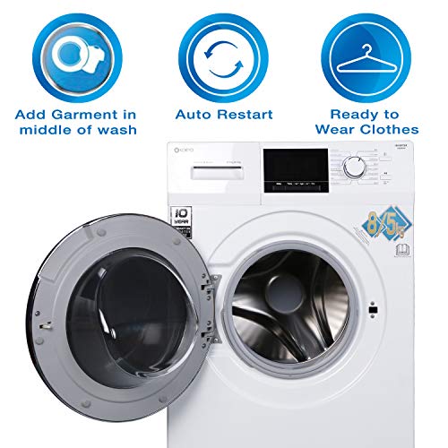 Image of KORYO 8Kg /5Kg Inverter Front Loading Washer Dryer (KWMD1485FLD, White)