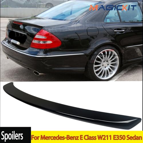 Becquet de coffre Mercedes Classe E W211 noir brillant spoiler arrière ABS E350