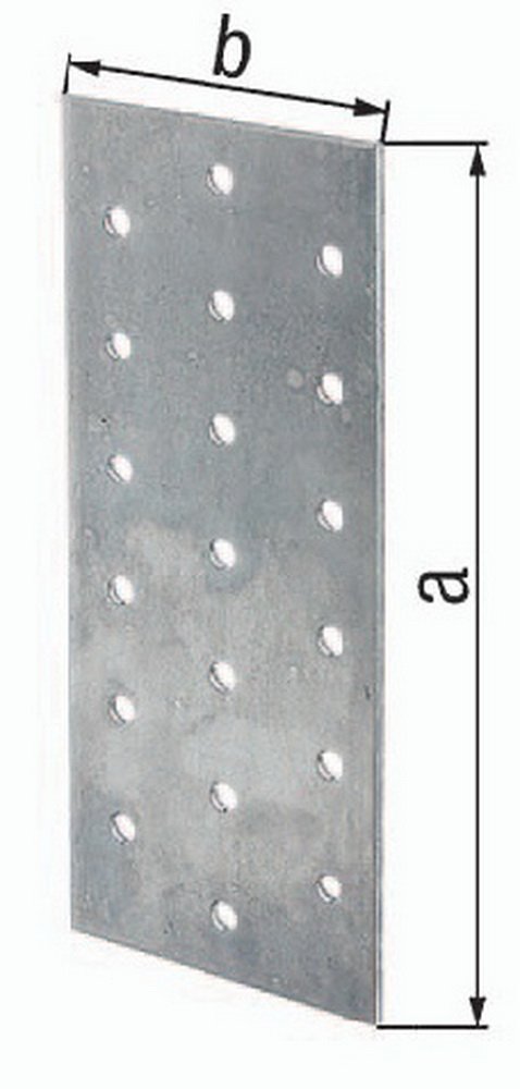 Alberts Steel 332020 Perforated Plate | Sendzimir Galvanised | 200 X 100 Mm