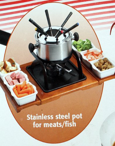 Casa Moda Tuscany 2 In 1 Fondue Party Set 20 Piece Set #TOP4
