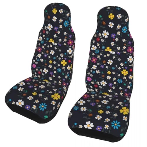Housse de siege voiture motif floral polyester impermeable pour protection de siege auto
