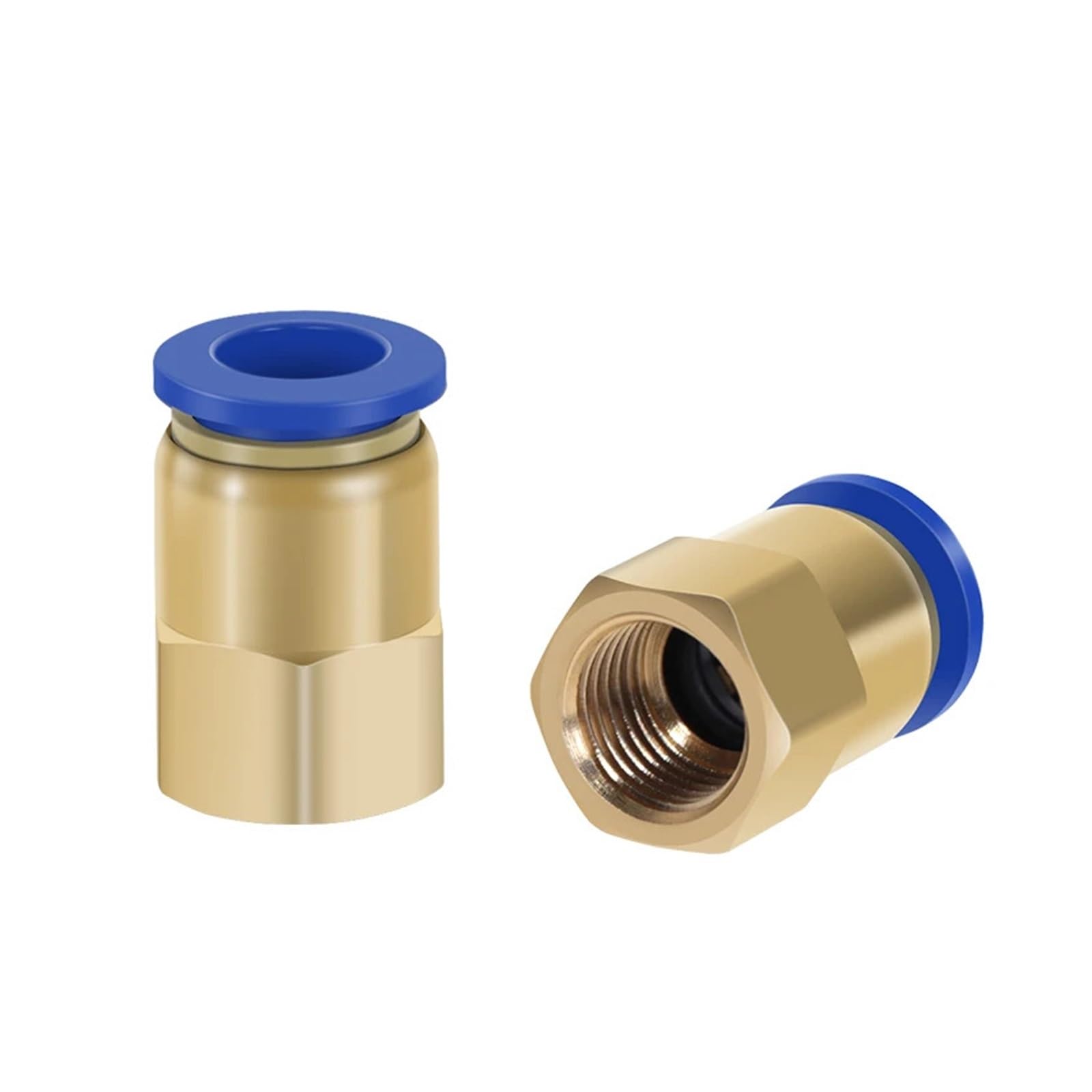 Raccord rapide pneumatique PCF 10mm pour tube air avec filetage femelle 1/4 BSP en laiton