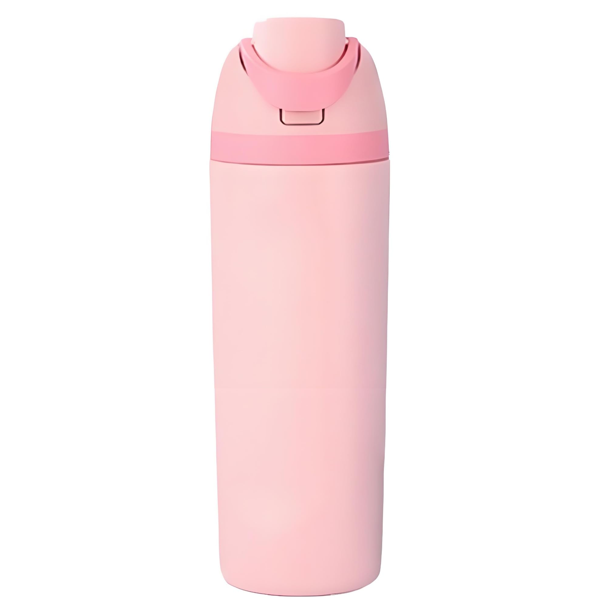 Stainless Steel Insulated Water Bottle with Straw, 20 oz, Pink | For Sports and Travel, BPA Free, 316 Stainless Steel