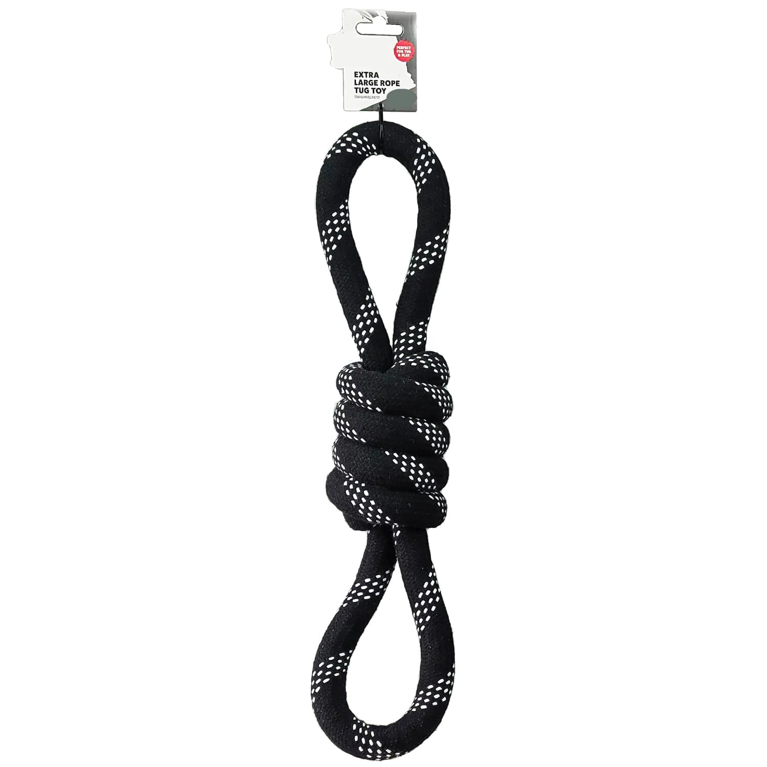 SHOPZO Extra Large Rope Tug Toy - Knot - Featuring a Durable Design - Perfect for Exciting Games of Tug and Play, Fetch, and for Encouraging Solo Playope Knot Tug Toy for Dogs