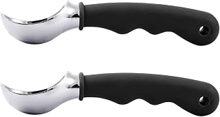Censous 2 x para helado premium, lavaplatos, lavable en el lavavajillas, cómodo fácil de agarrar, diseño resistente y duradero, pasta para galletas, color negro