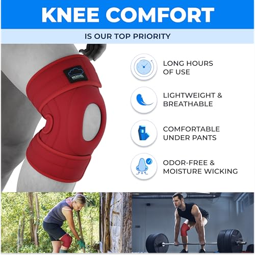 Image of Modvel ELITE Knee Brace for Men & Women - Patella Gel Pads & Side Stabilizers for ACL, Meniscus Tear, Arthritis & Injury Recovery - Maximum Support for Running, Sports & Joint Pain Relief