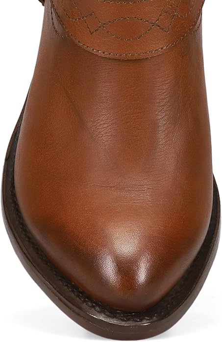 Frye Billy Short Women's Leather Western Boot - Classic Cowgirl Style, Durable Craftsmanship, Comfortable Fit, Saddle - Earthquake - 9M by Frye - Image 2