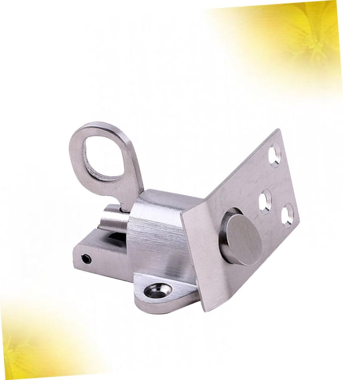 Lurrose 3pcs Stainless Steel Door Bolt Latch Garage Door Spring Bolt Metal Safety Lock for Home Security