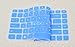 Bodu Colorful Keyboard Protector for HP Pavilion G4 G6 M4; Envy 4 6 15 Pro; DM4 DV4; HP 450 1000 2000; Presario 431 430 450 Q43 CQ57 CQ45,Pavilion TouchSmart 14-B137TX,242 G1 246 G1 (Blue)