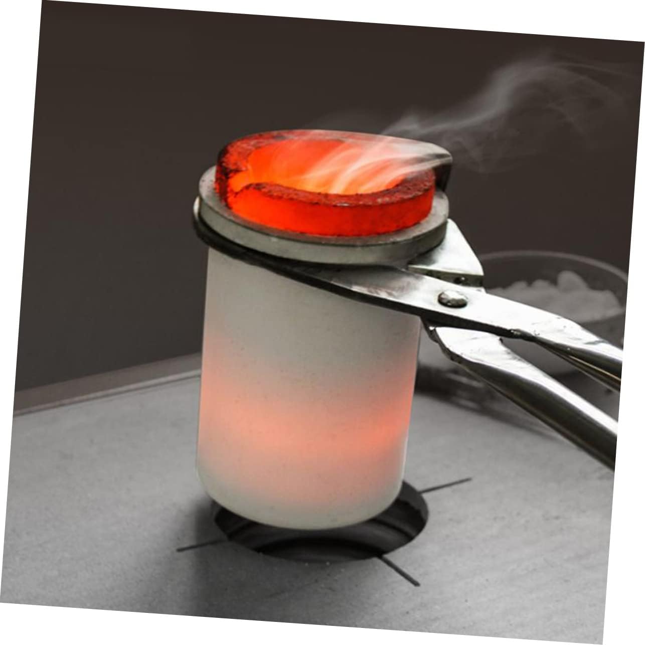 CORHAD High Purity Graphite Crucible for Melting Metals Capacity Acid Alkali Resistant Lab Use