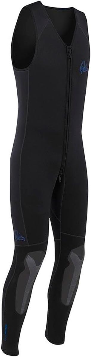 Palm Kayak or Kayaking - Inferno 5MM Double Lined Neoprene Wetsuit Front Zip Long John Black - NO Faults - Pre-Bent Legs