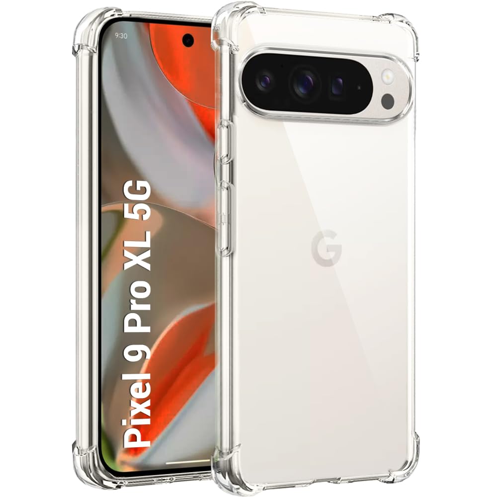 TheGiftKart Crystal Clear Back Cover Case for Google Pixel 9 Pro XL | 360 Degree Protection | Shock Proof Design | Transparent Back Cover for Google Pixel 9 Pro XL (PC & TPU, Transparent Bumper) (B0DCTQHVRW) Amazon Price History, Amazon Price Tracker