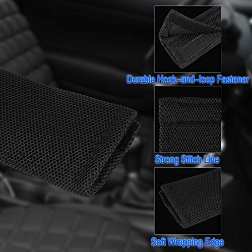 X Autohaux 2 Pcs Universal Black Seat Belt Cover Shoulder Pad Strap Protector For Car Suv Truck #TOP4