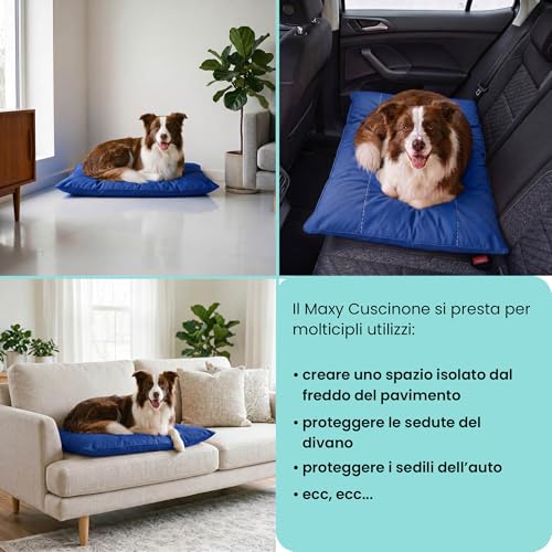 Coussin matelassé Maxy pour chien et chat : finis les couchages plats 60x100 - 6