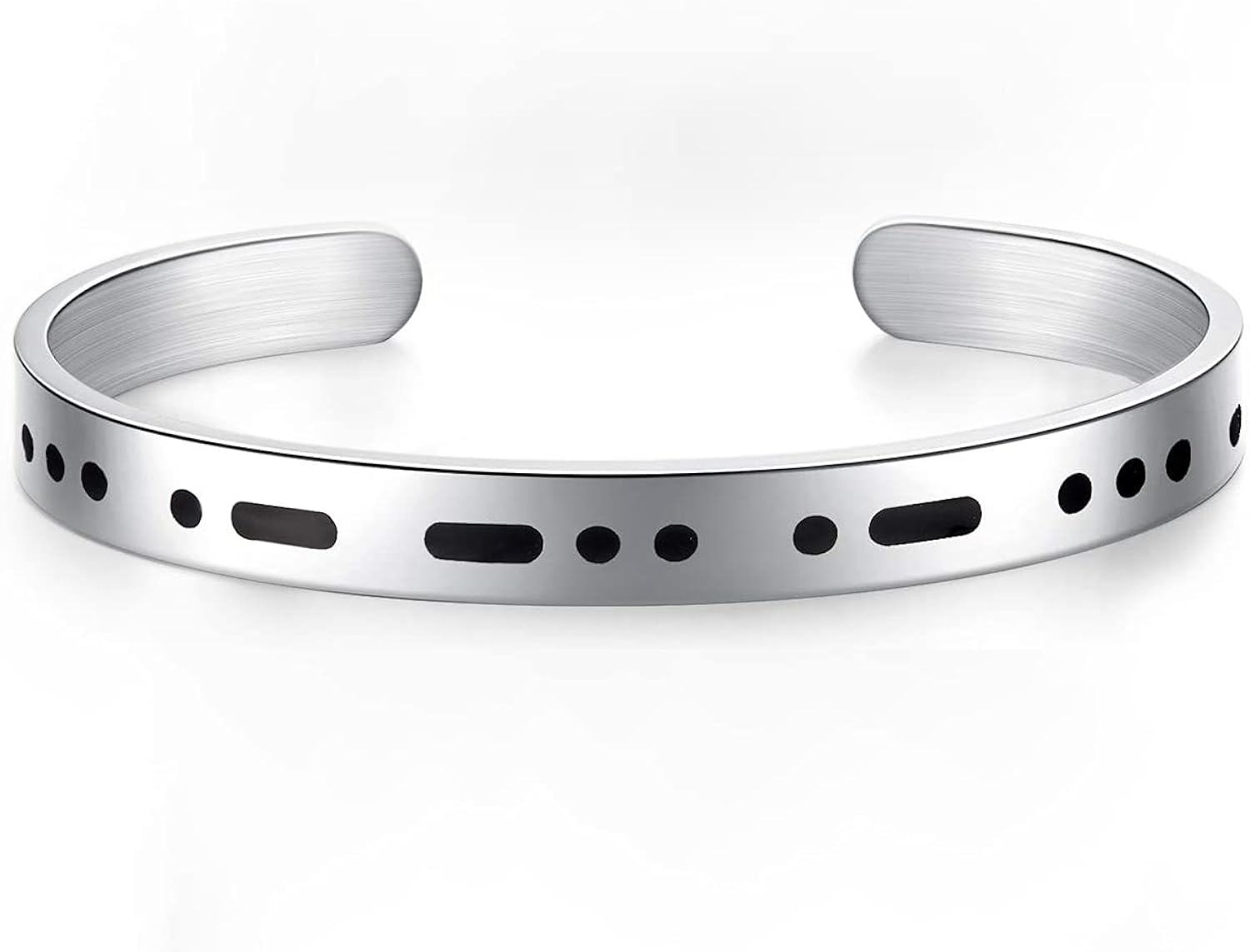 SANNYRA Morse Code Bracelet Inspirational Cuff Bangle Bracelet Blessed Hidden Message Jewelry Gift for Women : Clothing, Shoes & Jewelry